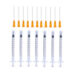 1ml Luer Lock Syringes + 25G 38MM Sterile Injection Needles Injection Tool Sharp Pointed Needles Disposable Needle for medical, laboratory, daily use