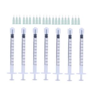 1ml Luer Lock Syringes Sterile + 33G 6MM Thinner and Painless Injection Needles Sharp Pointed Needles Disposable Needle for Mesotherapy