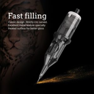 Disposable Sterilized Tattoo Cartridge Needle Permanent Makeup Pen Machine Flat Tip Eyebrows Lips 20 Pieces