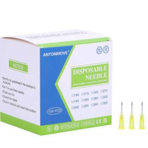 20G 13MM 100pcs Sterile Beveled Needles Individually Wrapped